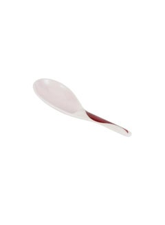 ديلكاسا Premium melamine ware 20Pcs dinner sets made from eco-friendly and food-grade materials   10" Deep Plate, 8" Flat Plate, 4" Bowl, 8.5 Bowl, Rice Spoon, Dishwasher Safe, Freezer Safe white and red  - Image 5