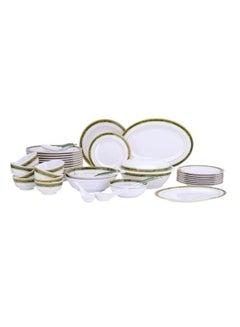 ديلكاسا 54pcs Melamine Ware Dinner Set | Lightweight | Chip Resistant | Dishwasher-Safe | Elegant Design | Superior Quality | Plates, Dishes, Bowls, Spoons, Service For 6  - Image 1