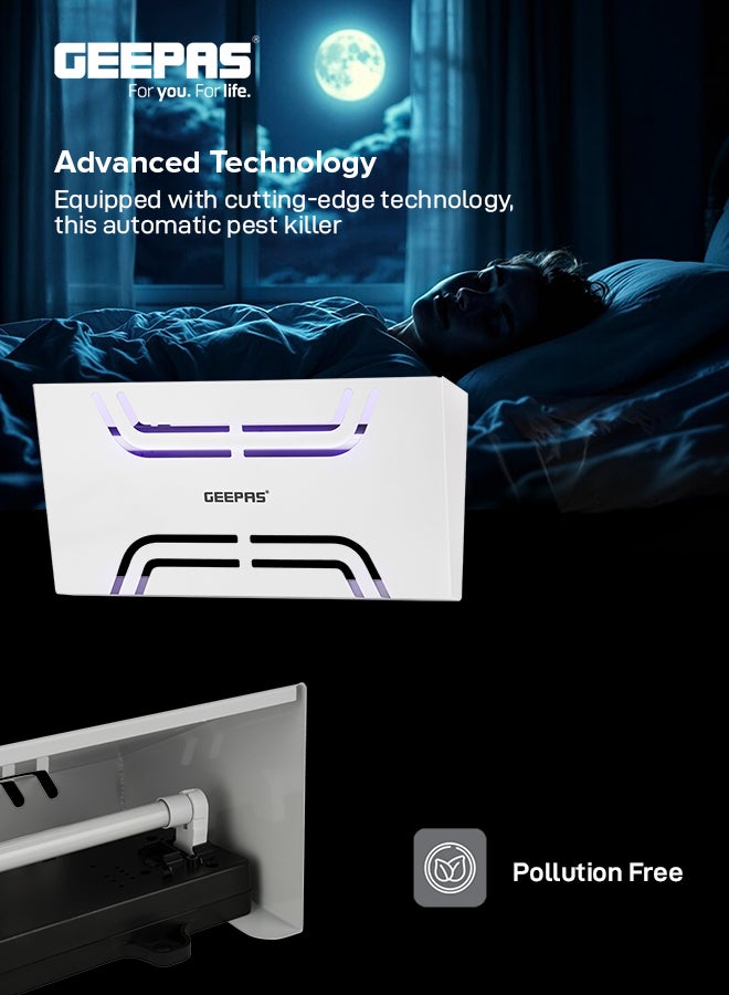 GEEPAS Electric Insect Killer 20 W Ultra Violet Tube | Pollution Free Automatic Pest Killer | Advanced Technology | No Toxic Fumes | Low Power Consumption GBK25612 20 W GBK25612 Silver  - Image 3