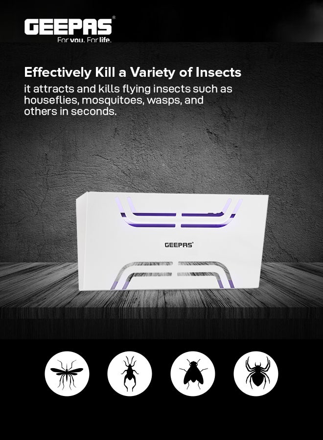 GEEPAS Electric Insect Killer 20 W Ultra Violet Tube | Pollution Free Automatic Pest Killer | Advanced Technology | No Toxic Fumes | Low Power Consumption GBK25612 20 W GBK25612 Silver  - Image 4