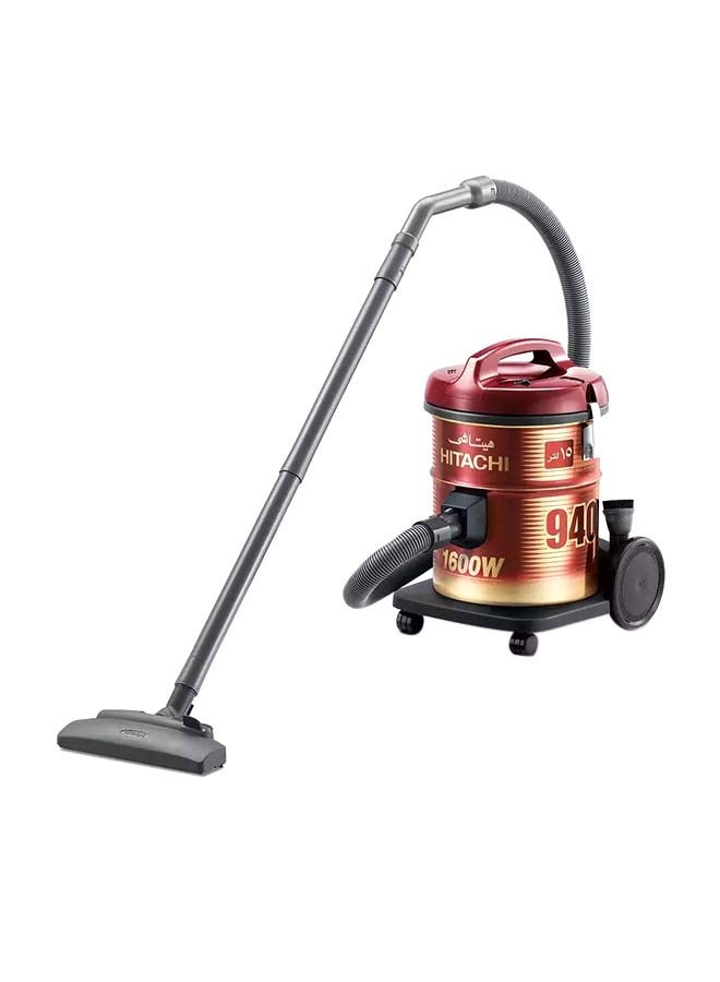 هيتاشي مكنسة كهربائية 15 لتر 1600 واط حمراء - Image 1
