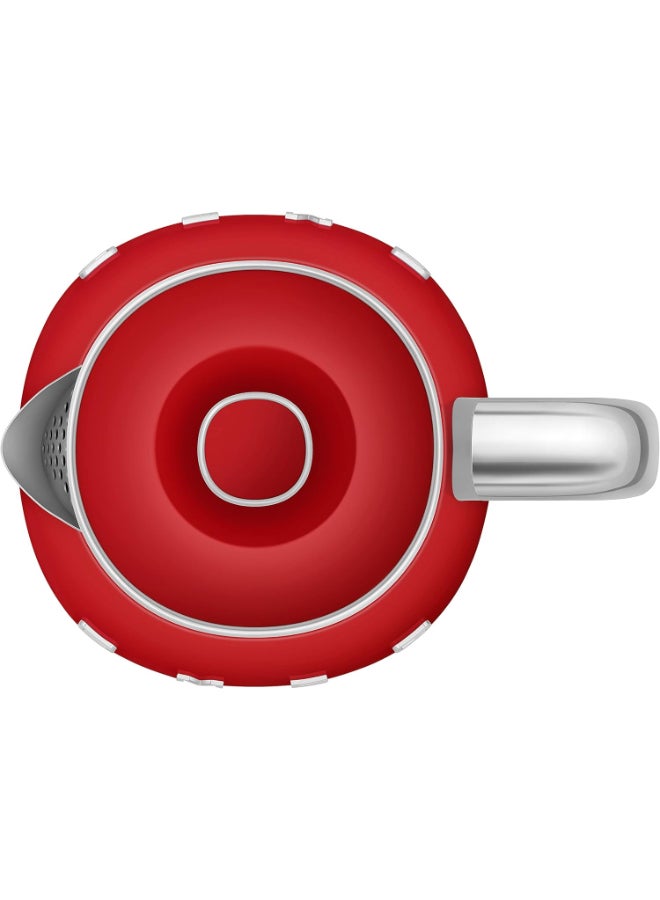 smeg 50's Retro Style mini Kettle, With Water Level Indicator, 360 Swivel Base, Anti-Slip Feet, Stainless Steel,1 Year Warranty 0.8 L 1400 W KLF05RDUK Red - Image 4
