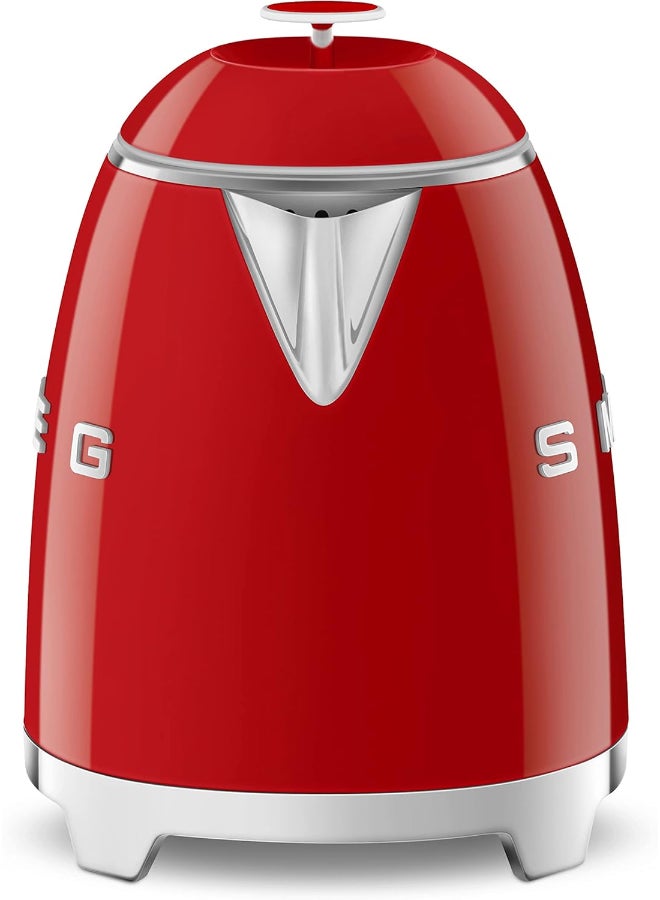 smeg 50's Retro Style mini Kettle, With Water Level Indicator, 360 Swivel Base, Anti-Slip Feet, Stainless Steel,1 Year Warranty 0.8 L 1400 W KLF05RDUK Red - Image 2