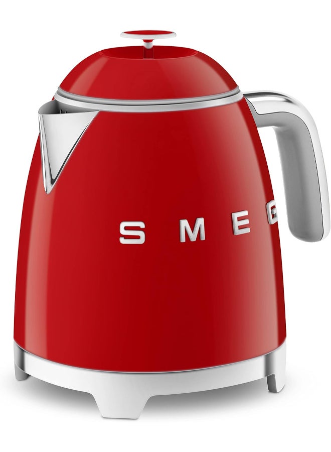smeg 50's Retro Style mini Kettle, With Water Level Indicator, 360 Swivel Base, Anti-Slip Feet, Stainless Steel,1 Year Warranty 0.8 L 1400 W KLF05RDUK Red - Image 3
