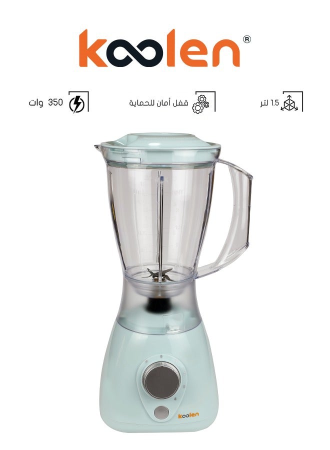 كولن Blender With Grinder - 1.5 L 350 W 801107006 Green  - Image 1