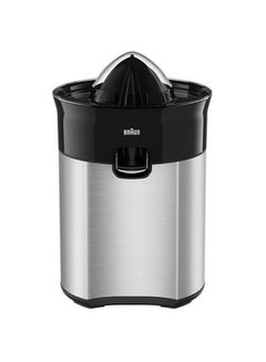 BRAUN Braun CitrusQuick 5 CJ 5050, Direct Citrus Juicer, Drip-Proof Spout, Automatic Start/Stop, Easy to Clean, Direct Service System, with Protective Cover, 60 W, Black 60 W CJ5050BK silver / black 