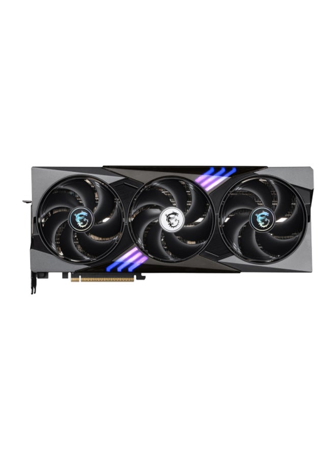 MSI GeForce RTX 5090 32GB GDDR7 GAMING TRIO OC Graphics Card, 2497 MHz Core Clock, 21760 CUDA Cores, PCIe Gen 5, 512-bit Memory Bus, 28 Gbps Memory Speed, 4K/8K HDMI 2.1b & DisplayPort 2.1b, 575W Power Consumption, 1000W PSU Recommended, DirectX 12 Ultimate, G-SYNC, 7680x4320 Maximum Resolution Black  - Image 2