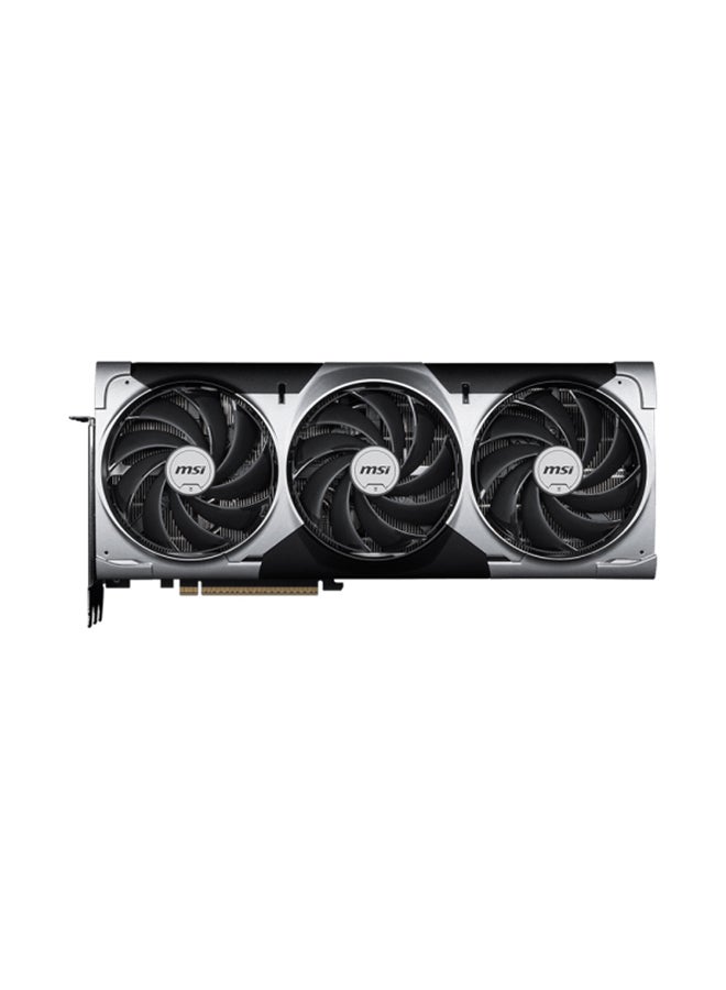 MSI - GeForce RTX 5090 32GB GDDR7 VENTUS 3X OC, NVIDIA GeForce RTX 5090, PCIe Gen 5, 2452 MHz Core Clock, 21760 CUDA Cores, 28 Gbps Memory Speed, 512-bit Memory Bus, 575W Power Consumption, 16-pin Power Connector, 1000W PSU Required, DisplayPort x3 (v2.1b), HDMI x1 (4K 480Hz/8K 120Hz), 12 Ultimate, DirectX 12, OpenGL 4.6, G-SYNC, 7680x4320 Digital Max Resolution, 4 Display Support Grey - Image 1