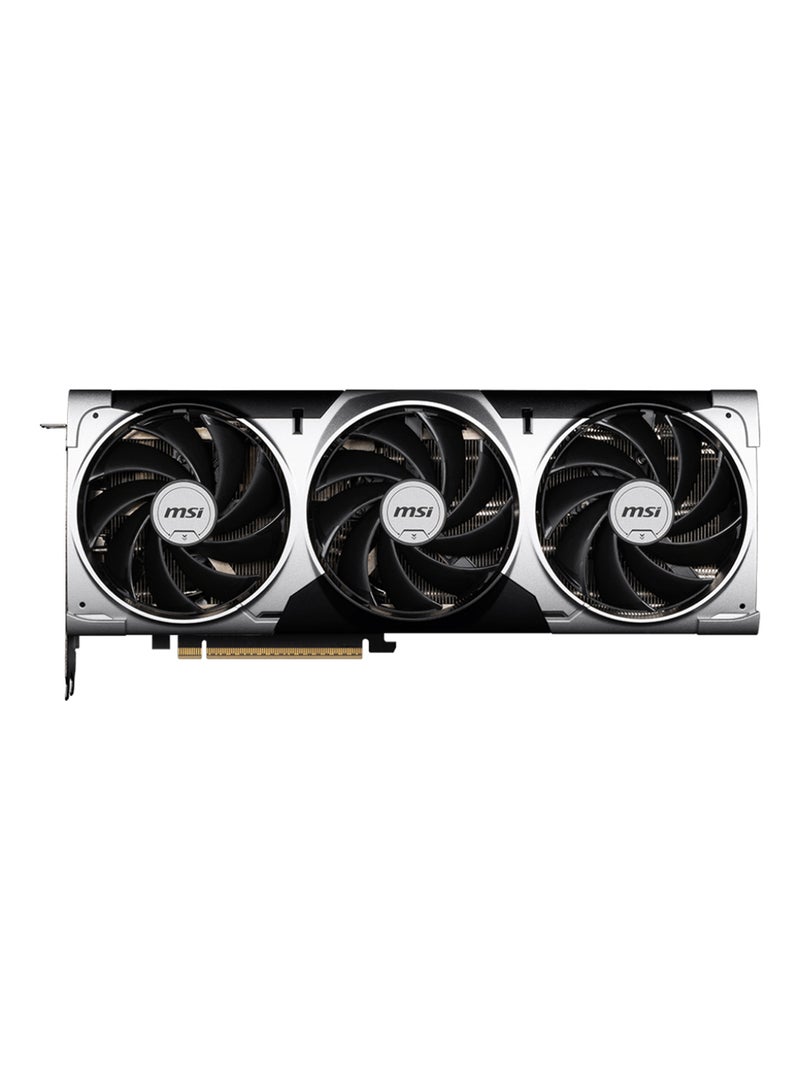 إم اس أي GeForce RTX 5070 Ti 16G VENTUS 3X OC - NVIDIA GeForce RTX 5070 Ti, 8960 CUDA Cores, 16GB GDDR7, 28 Gbps Memory Speed, 256-bit Memory Bus, PCIe Gen 5, Core Clocks: 2497 MHz (Extreme Performance), 2482 MHz (Boost), 300W Power Consumption, 4 Display Outputs (3x DP 2.1b, 1x HDMI 2.1b), HDCP Support, DirectX 12 Ultimate, OpenGL 4.6, G-SYNC Technology Grey  - Image 2