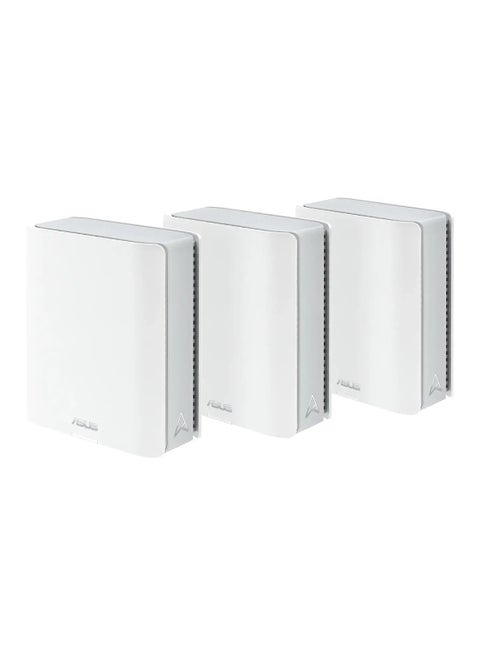ZenWiFi BQ16 Quad-Band WiFi 7 Mesh with 6GHz Band, 25Gbps, 11000Sq. Ft. (3 Pack) White