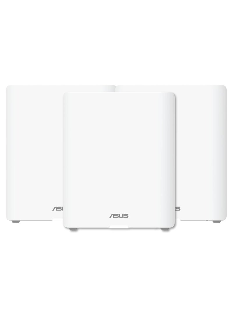 ASUS ZenWiFi BQ16 Quad-Band WiFi 7 Mesh with 6GHz Band, 25Gbps, 11000Sq. Ft. (3 Pack) White  - Image 2