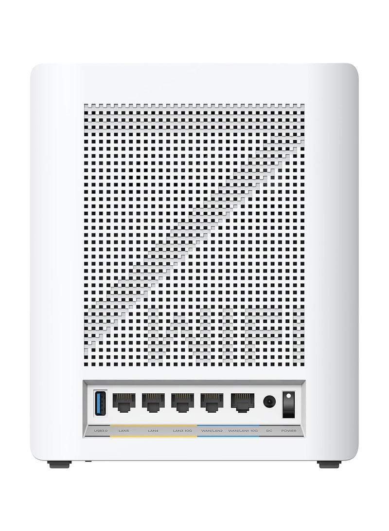أسوس ZenWiFi BQ16 Quad-Band WiFi 7 Mesh with 6GHz Band, 25Gbps, 8000Sq. Ft. (2Pack) White  - Image 2