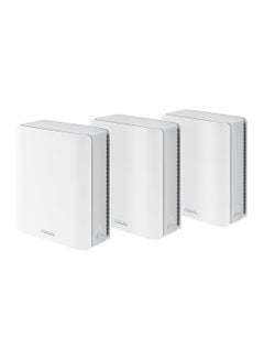 ASUS ZenWiFi BT10 Tri-band WiFi 7 Mesh, 18 Gpbs, 8400 sq.ft (3pk), Dual 10G Ports, Mobile Tethering White  - Image 1