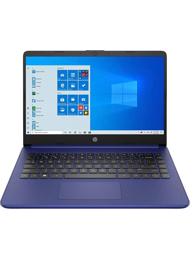 HP - 14s Laptop With 14-Inch Diagonal HD Touch Screen Display, Pentium Silver N5030 Processor/8GB RAM/512GB SSD/Intel UHD Graphics/Windows 11 English/Arabic Blue - Image 1