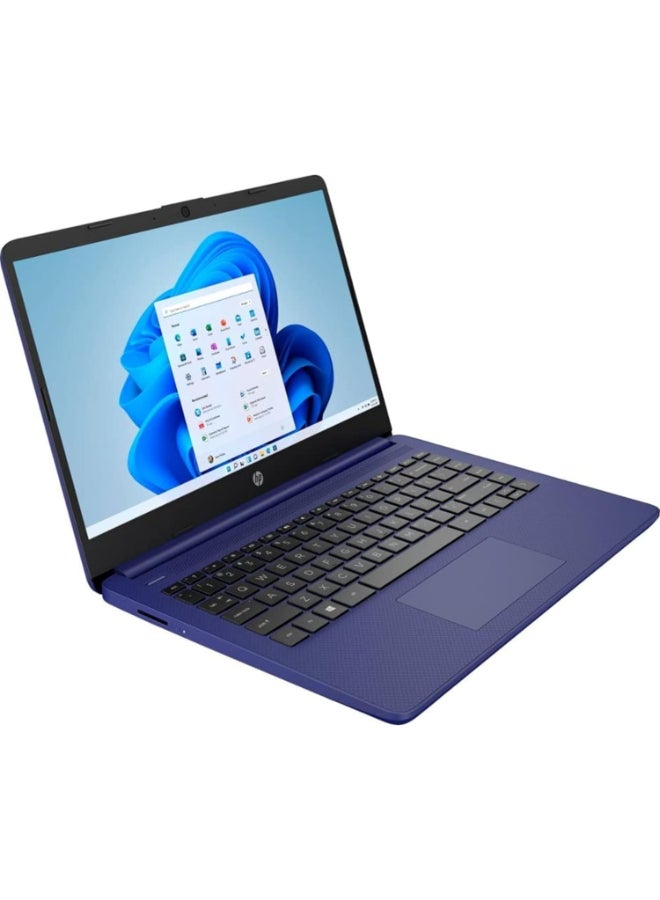 HP - 14s Laptop With 14-Inch Diagonal HD Touch Screen Display, Pentium Silver N5030 Processor/8GB RAM/512GB SSD/Intel UHD Graphics/Windows 11 English/Arabic Blue - Image 1