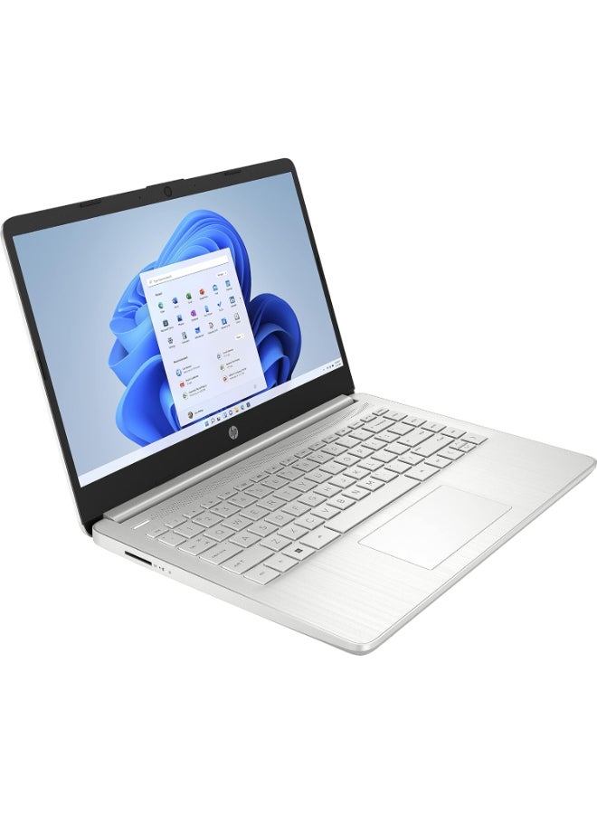 إتش بي 14s Laptop With 14-Inch Diagonal HD Touch Screen Display, Pentium Silver N5030 Processor/8GB RAM/512GB SSD/Intel UHD Graphics/Windows 11 English/Arabic Natural silver  - Image 2