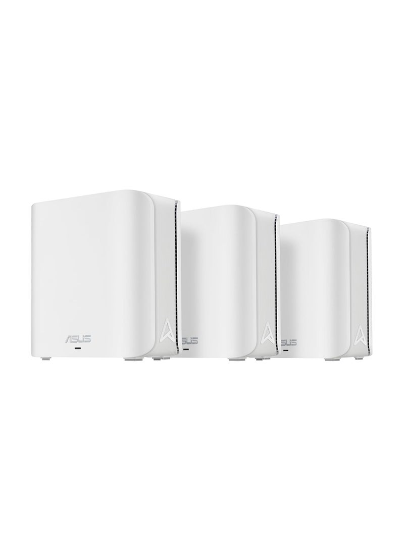 ASUS Zenwifi Bd4 (3Pk) Dual-Band Wifi 7 (802.11Be) Mesh, 3600 Mbps, Dual 2.5G Ports, 7750 Sq. Ft, Ai Wan Detection, Smart Home Master Ssids White  - Image 1