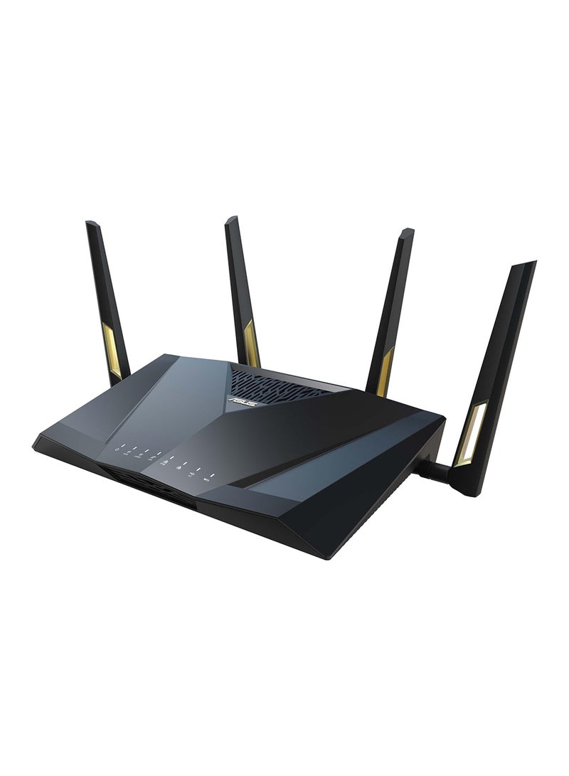 أسوس RT-BE88U Dual-band WiFi 7 AiMesh Extendable Performance Router, 4K-QAM, MLO, Dual 10G ports, SFP+ Black  - Image 1