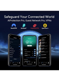 ASUS RT-BE86U Dual-band WiFi 7 Router, supports 4096-QAM, Multi-link operation (MLO), AI WAN Detection Black  - Image 5