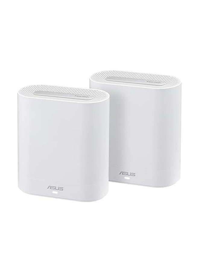 ASUS - ExpertWiFi EBM68 (AX7800) Tri-Band Business Mesh WiFi System – Ideal for all businesses, supports up to 5 SSIDs and VLAN (2Pack) White - Image 1