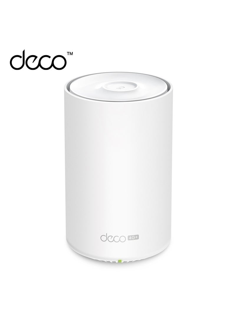 TP-LINK - DecoX10-4G, Wi Fi 6, 4G+ AX1500 Dual Band Whole Home Mesh Gateway|5GHz Band Access|Connect upto 120 Devices|Coverage up to 2100 ft2 |Supports 4G+ Cat6 speeds of up to 300 Mbps White - Image 1