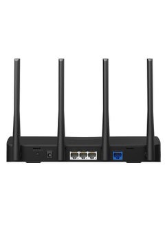 MERCUSYS MR27BE  BE3600 Fast 3.6 Gbps Dual Band Speed Wi-Fi 7 Router|2× 2.5 Gbps Ports +2× Gigabit Ports|4× Omni Directional High-Gain Antennas|160 MHz Channels|EasyMesh-Compatible|Multi-Link Operation|4K QAM for More Data|Easy App Control Black  - Image 2