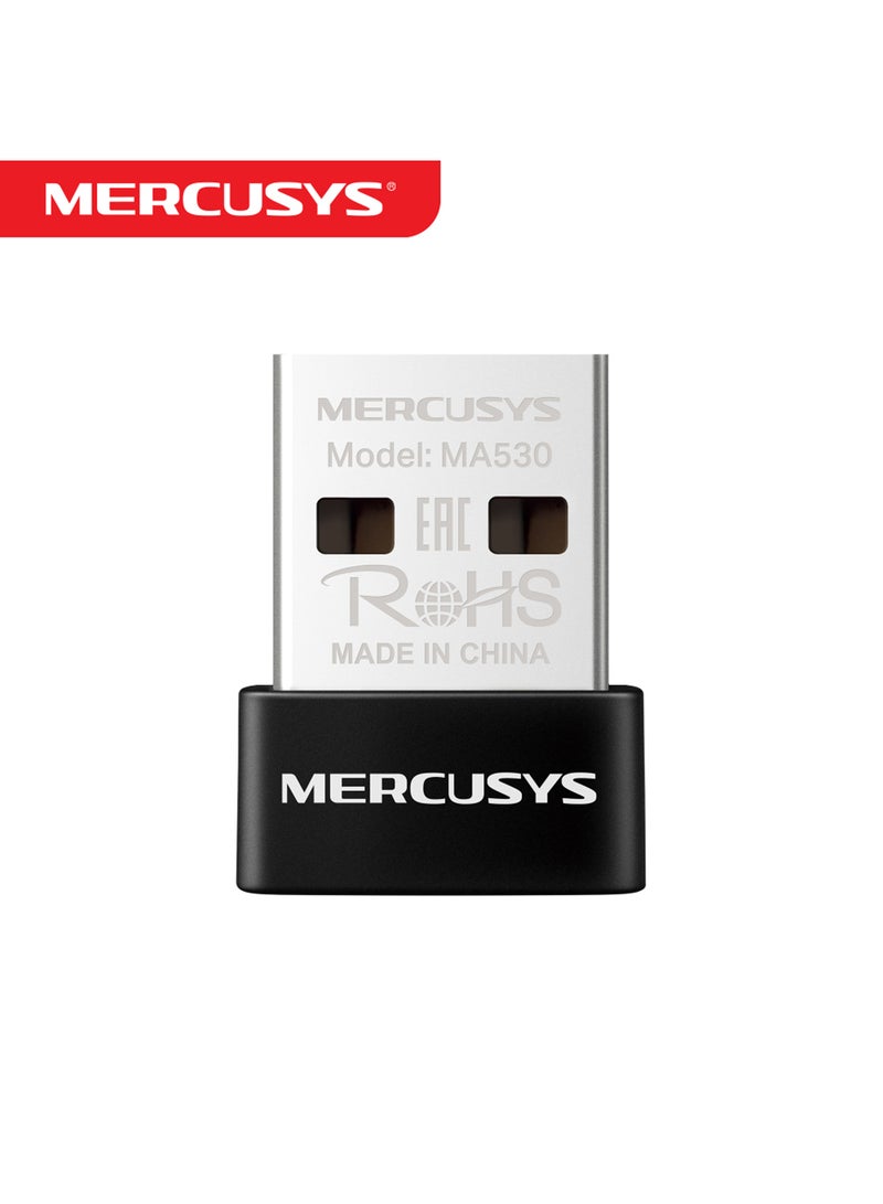 MERCUSYS MA530 Bluetooth 5.4 Nano USB Adapter|Wireless Connectivity|Backward Compatibility|Supported Operating System – Windows 11/10/8.1/7 Black  - Image 1