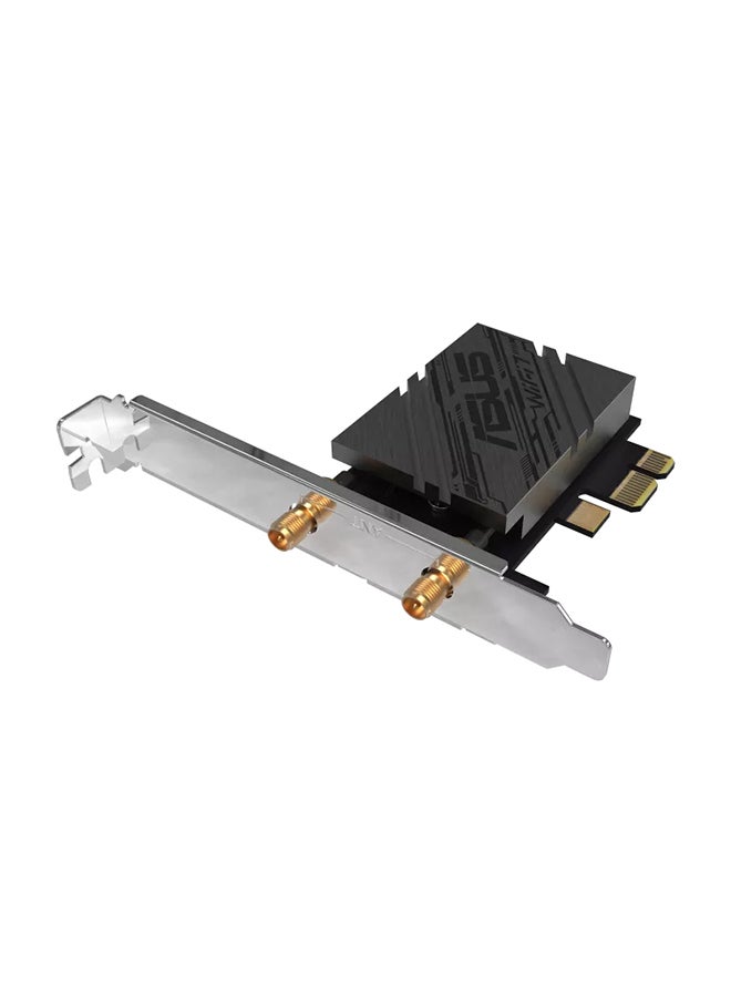 ASUS - BE9400 Wi-Fi Adapter, Tri-Band, Wi-Fi 7 Adapter, Bluetooth 5.4, OFDMA, Multi-link Operation Black - Image 1