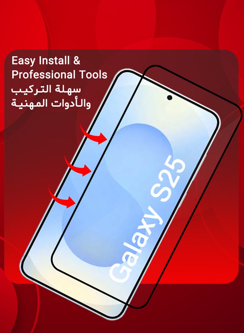مارجون (لجهاز سامسونج جالاكسي S25 تاب) 2 عبوات واقي شاشة متميز تغطية كاملة، مقاوم للخدوش ومضاد للفقاعات - Image 4