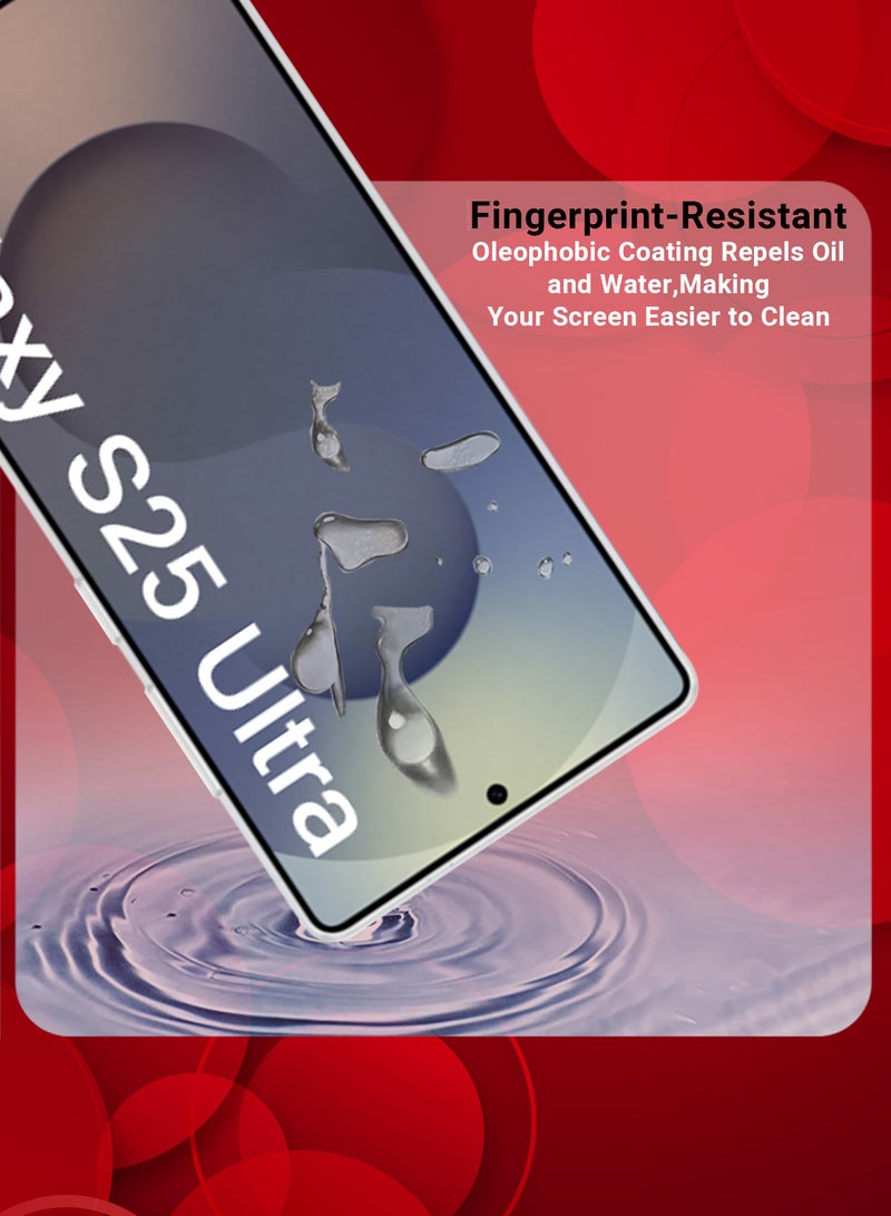 MARGOUN (for Samsung Galaxy S25 Ultra Tab) 2Packs Premium Screen Protector Full Coverage, Scratch-Resistant Anti Bubble Clear  - Image 3