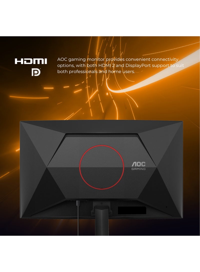 AOC - 24.5 inch Fast IPS Gaming Monitor, FHD 1920 x 1080, 180Hz, 0.5MS MPRT / 1MS GTG, HDMI 2.0, Display Port 1.4, Adaptive-Sync, Tilt, High Dynamic Range(HDR10) support 25G42E Black & Red - Image 1