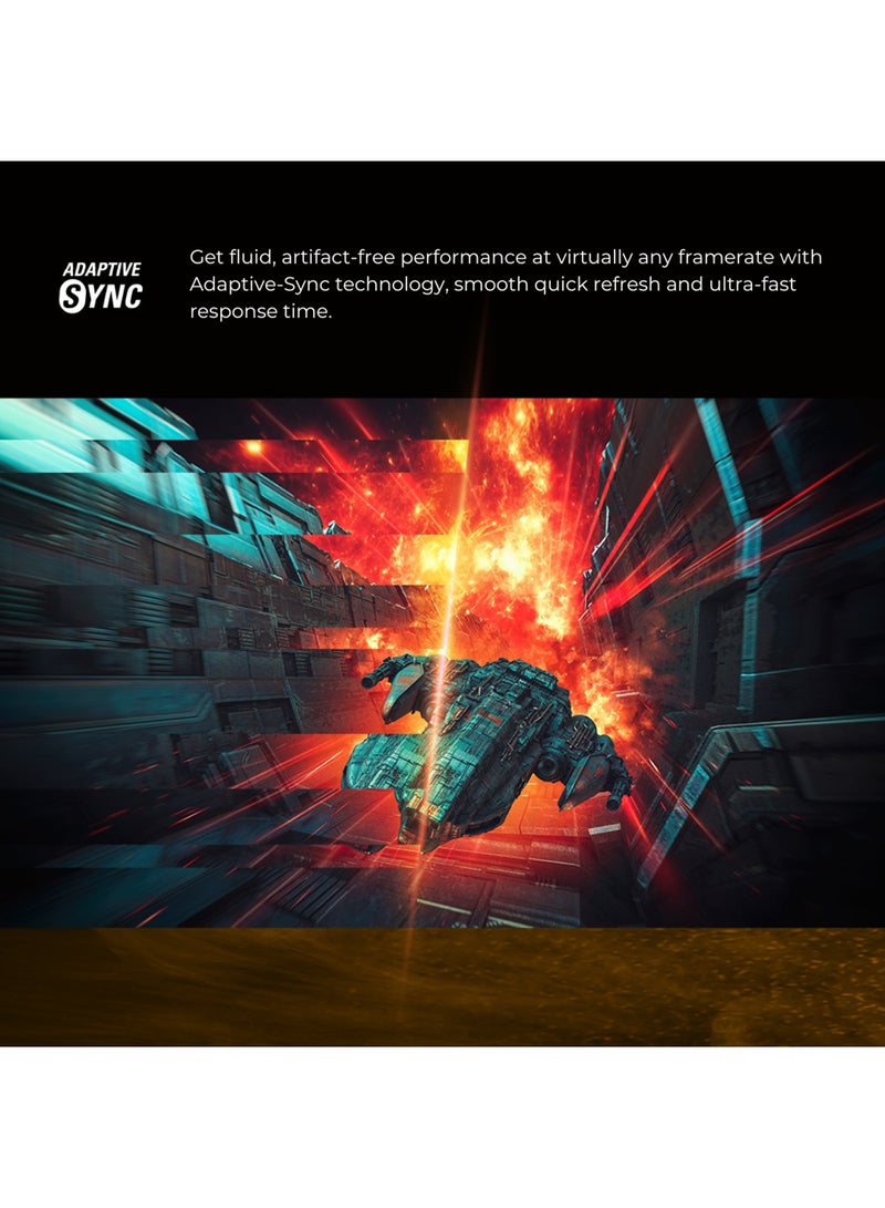 AOC - 24.5 inch Fast IPS Gaming Monitor, FHD 1920 x 1080, 180Hz, 0.5MS MPRT / 1MS GTG, HDMI 2.0, Display Port 1.4, Adaptive-Sync, Tilt, High Dynamic Range(HDR10) support 25G42E Black & Red - Image 1