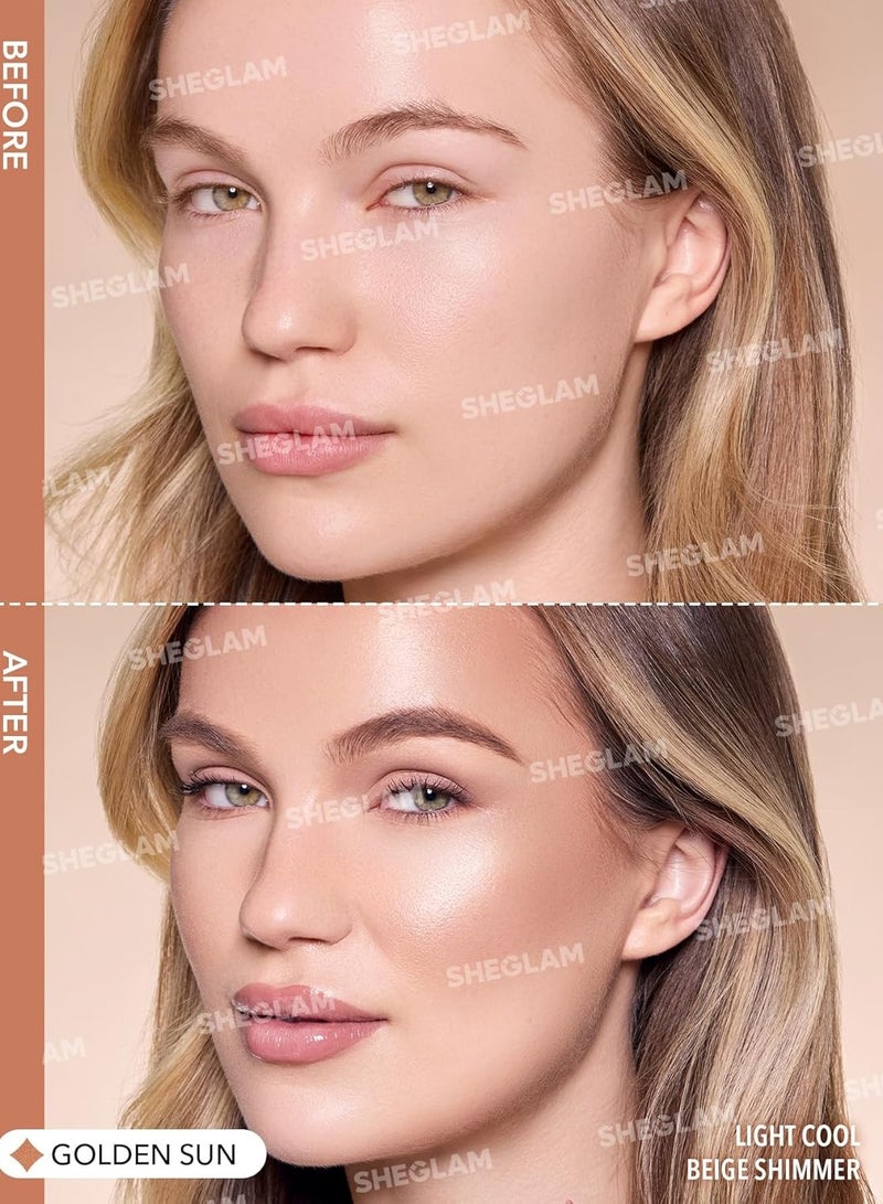 SHEGLAM - Sun Beam Shimmer Liquid Bronzer Golden Sun - Image 1