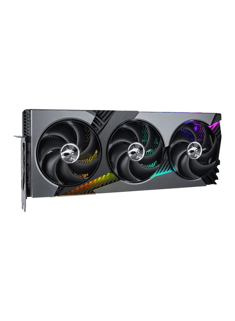 MSI - GeForce RTX 5080 16GB GDDR7 VANGUARD SOC Launch Edition, NVIDIA GeForce RTX 5080, PCIe Gen 5, 2745 MHz Core Clock, 10,752 CUDA Cores, 30 Gbps Memory Speed, 256-bit Memory Bus, 16GB GDDR7, DisplayPort 3x (v2.1b), HDMI 1x (2.1b, 4K 480Hz, 8K 120Hz), HDCP Support, 360W Power Consumption, 16-pin Connector, Supports DirectX 12 Ultimate & OpenGL 4.6, G-SYNC® Technology Grey - Image 1