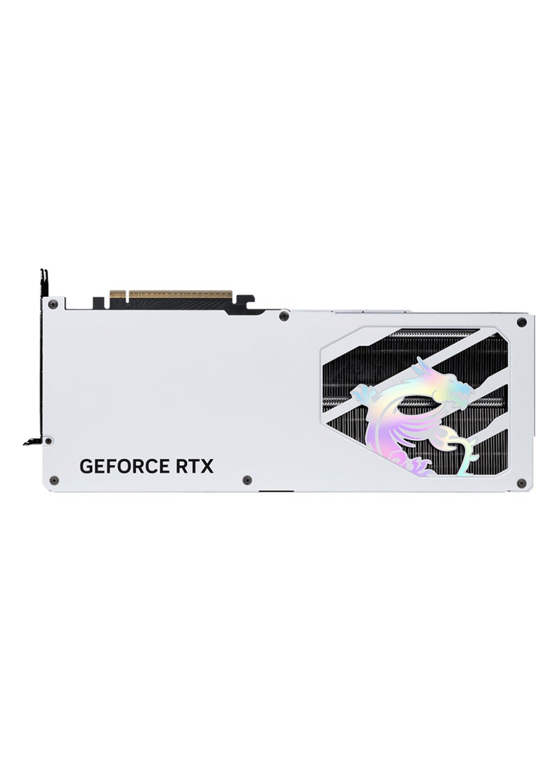 MSI - GeForce RTX 5070 12GB GAMING TRIO OC WHITE Graphics Card, NVIDIA GeForce RTX 5070 GPU, PCIe Gen 5, 6144 CUDA Cores, 28 Gbps Memory Speed, 12GB GDDR7, 192-bit Memory Bus, DisplayPort x3, HDMI 2.1b, HDCP Support, 7680x4320 Max Resolution, G-SYNC, 16-pin Power Connector White - Image 1