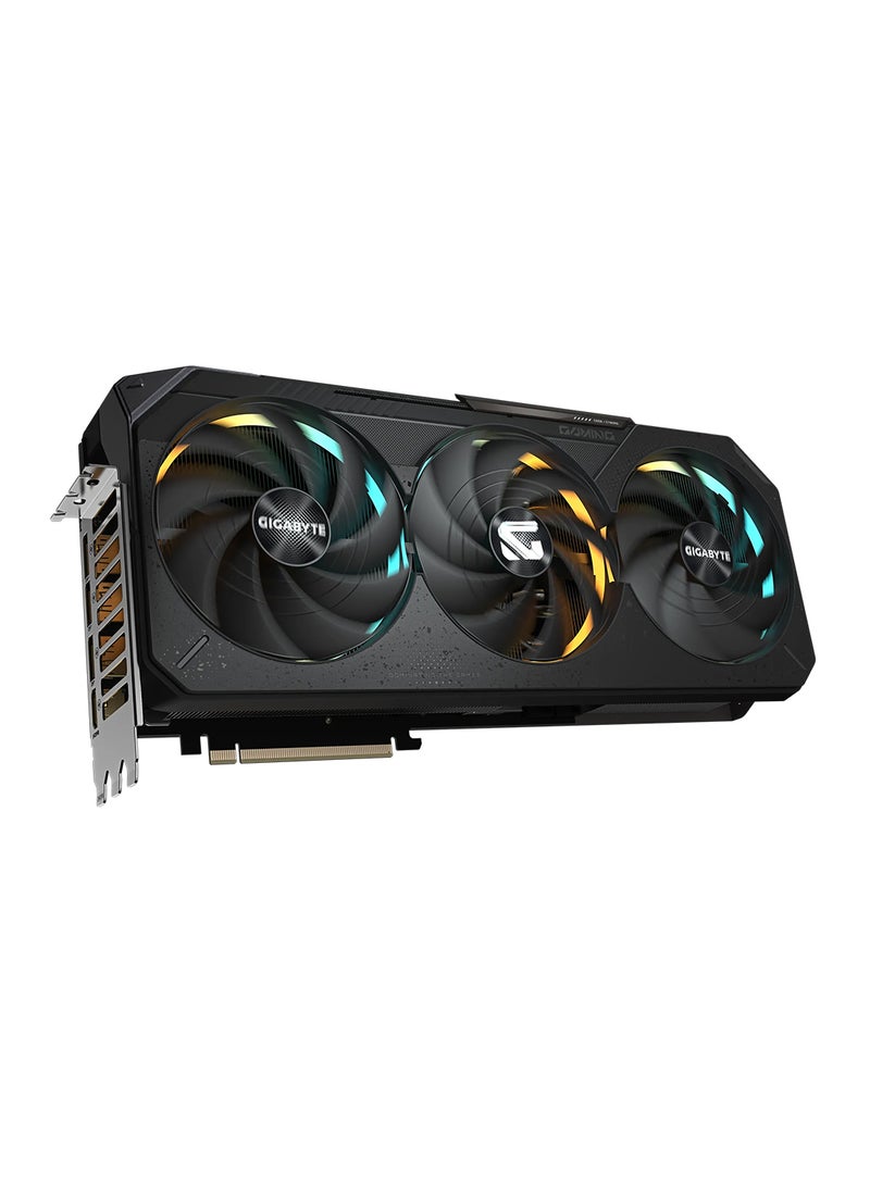 GIGABYTE Gigabyte GeForce RTX™ 5090 GAMING OC 32GB GDDR7 Graphics Card, 2550 MHz Core Clock, 21760 CUDA Cores, PCIe 5.0, 28 Gbps Memory, 512-bit Memory Bus, 7680x4320 Max Resolution, WINDFORCE Cooling, Dual BIOS, RGB Halo, DisplayPort 2.1a x3, HDMI 2.1b x1, Versatile VGA Holder | GV-N5090GAMING OC-32GD Black  - Image 4