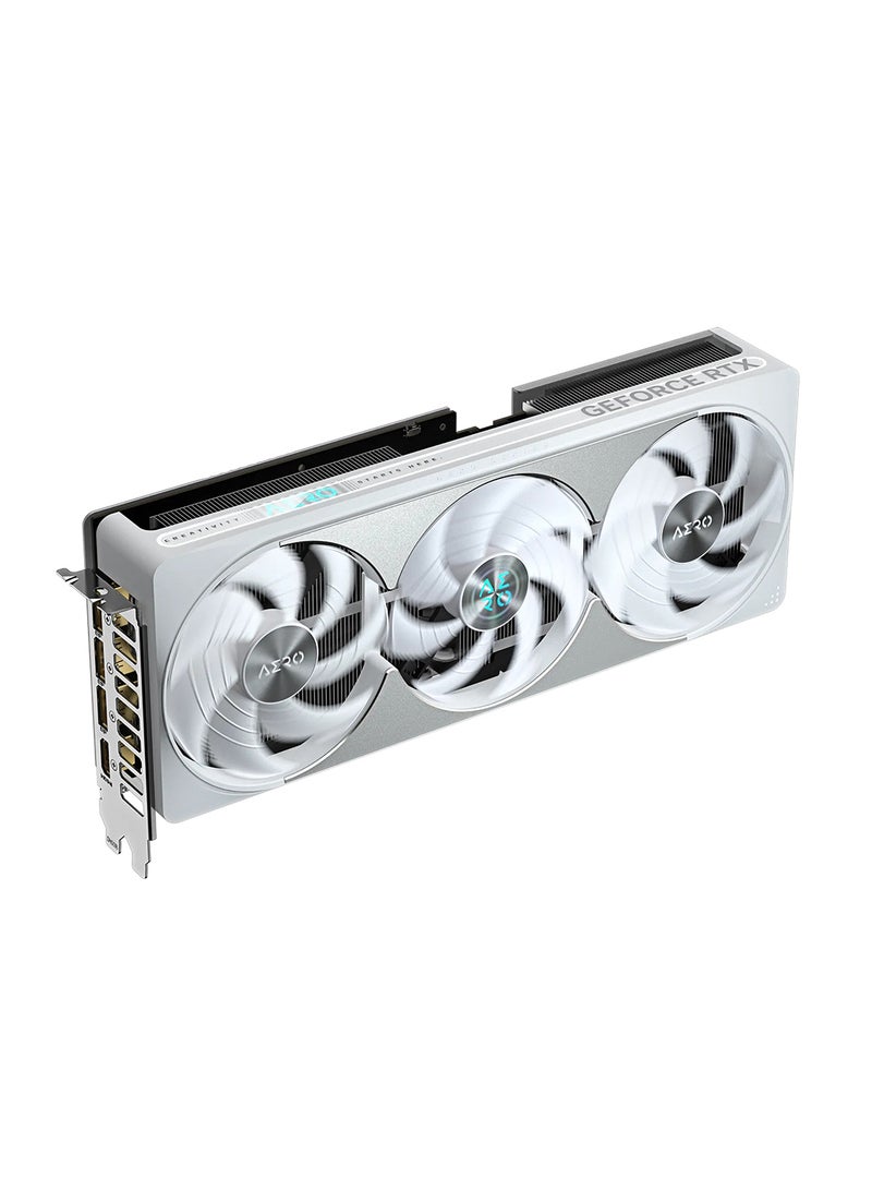 GIGABYTE GeForce RTX™ 5080 AERO OC SFF 16GB GDDR7 Graphics Card, 2730 MHz Core Clock, PCIe 5.0, WINDFORCE Cooling, RGB Lighting, Dual BIOS, 3x DisplayPort 2.1a, HDMI 2.1b, SFF-Ready, 7680x4320 Resolution, ATX Form Factor | GV-N5080AERO OC-16GD - Black - Image 2