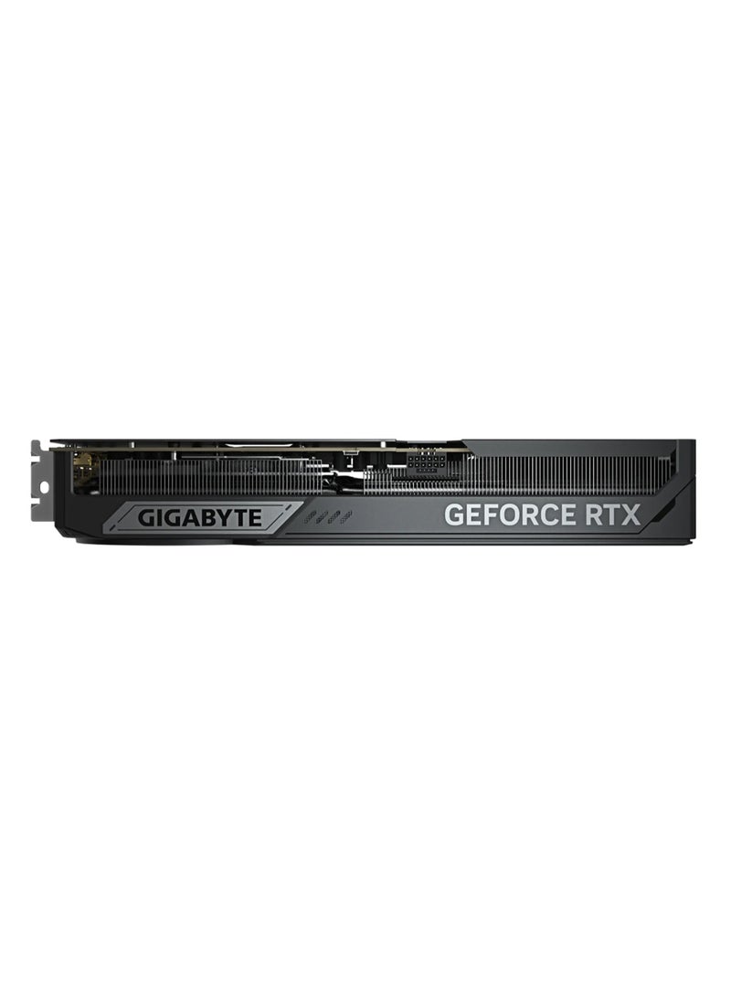 GeForce RTX™ 5080 WINDFORCE OC SFF 16GB GDDR7 Graphics Card, 2670 MHz Core Clock, 30 Gbps Memory Clock, PCI-E 5.0, 256-bit Memory Bus, 7680 x 4320 Max Resolution, 4 Multi-view, Dual BIOS (Performance/Silent), WINDFORCE Cooling, HDMI 2.1b & DisplayPort 2.1a Outputs, ATX Form Factor, Includes VGA Holder & 12V-2x6 to 3x PCIe 8pin Adapter | GV-N5080WF3OC-16GD Grey