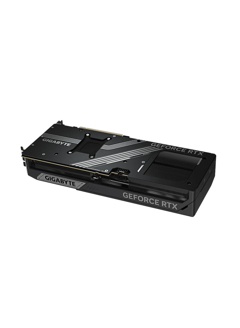 GeForce RTX™ 5080 WINDFORCE OC SFF 16GB GDDR7 Graphics Card, 2670 MHz Core Clock, 30 Gbps Memory Clock, PCI-E 5.0, 256-bit Memory Bus, 7680 x 4320 Max Resolution, 4 Multi-view, Dual BIOS (Performance/Silent), WINDFORCE Cooling, HDMI 2.1b & DisplayPort 2.1a Outputs, ATX Form Factor, Includes VGA Holder & 12V-2x6 to 3x PCIe 8pin Adapter | GV-N5080WF3OC-16GD Grey