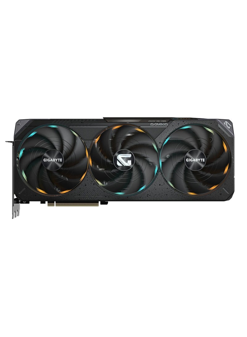 جيجابايت - GeForce RTX™ 5070 Ti GAMING OC 16GB GDDR7 Graphics Card, WINDFORCE Cooling, Dual BIOS, PCIe 5.0, 28 Gbps Memory Clock, 7680 x 4320 Resolution, 4x Multi-View, DisplayPort 2.1, HDMI 2.1b, RGB Halo, Versatile VGA Holder | GV-N507TGAMING OC-16GD Black - Image 1