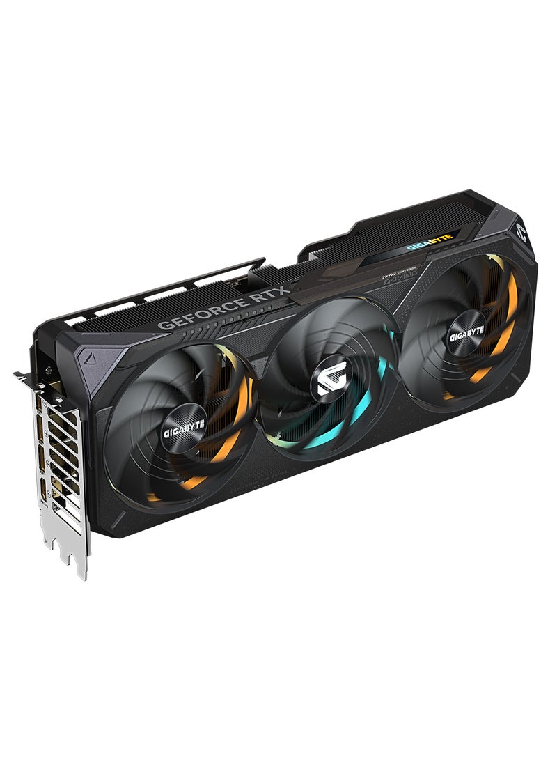 GIGABYTE GeForce RTX™ 5070 Ti GAMING OC 16GB GDDR7 Graphics Card, WINDFORCE Cooling, Dual BIOS, PCIe 5.0, 28 Gbps Memory Clock, 7680 x 4320 Resolution, 4x Multi-View, DisplayPort 2.1, HDMI 2.1b, RGB Halo, Versatile VGA Holder | GV-N507TGAMING OC-16GD Black  - Image 2