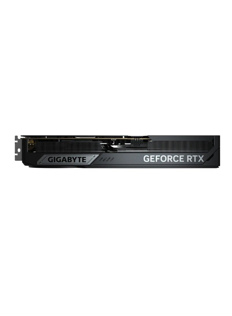 GeForce RTX™ 5070 Ti WINDFORCE OC SFF 16G Graphics Card - NVIDIA Blackwell Architecture, 16GB GDDR7, 256-bit Memory, 28 Gbps Memory Clock, PCI-E 5.0, 7680 x 4320 Digital Resolution, 4 Multi-View, ATX Form Factor, DirectX 12 API, OpenGL 4.6, 1x 16-pin Power Connector, 3x DisplayPort 2.1a, 1x HDMI 2.1b, Dual BIOS (Performance/Silent), WINDFORCE Cooling System, Hawk Fan, Server-Grade Thermal Conductive Gel, Versatile VGA Holder Included | GV-N507TWF3OC-16GD Black
