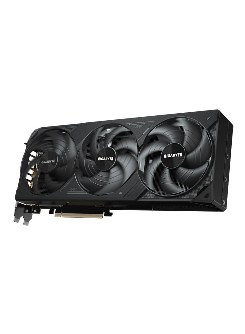 GeForce RTX™ 5070 Ti WINDFORCE OC SFF 16G Graphics Card - NVIDIA Blackwell Architecture, 16GB GDDR7, 256-bit Memory, 28 Gbps Memory Clock, PCI-E 5.0, 7680 x 4320 Digital Resolution, 4 Multi-View, ATX Form Factor, DirectX 12 API, OpenGL 4.6, 1x 16-pin Power Connector, 3x DisplayPort 2.1a, 1x HDMI 2.1b, Dual BIOS (Performance/Silent), WINDFORCE Cooling System, Hawk Fan, Server-Grade Thermal Conductive Gel, Versatile VGA Holder Included | GV-N507TWF3OC-16GD Black