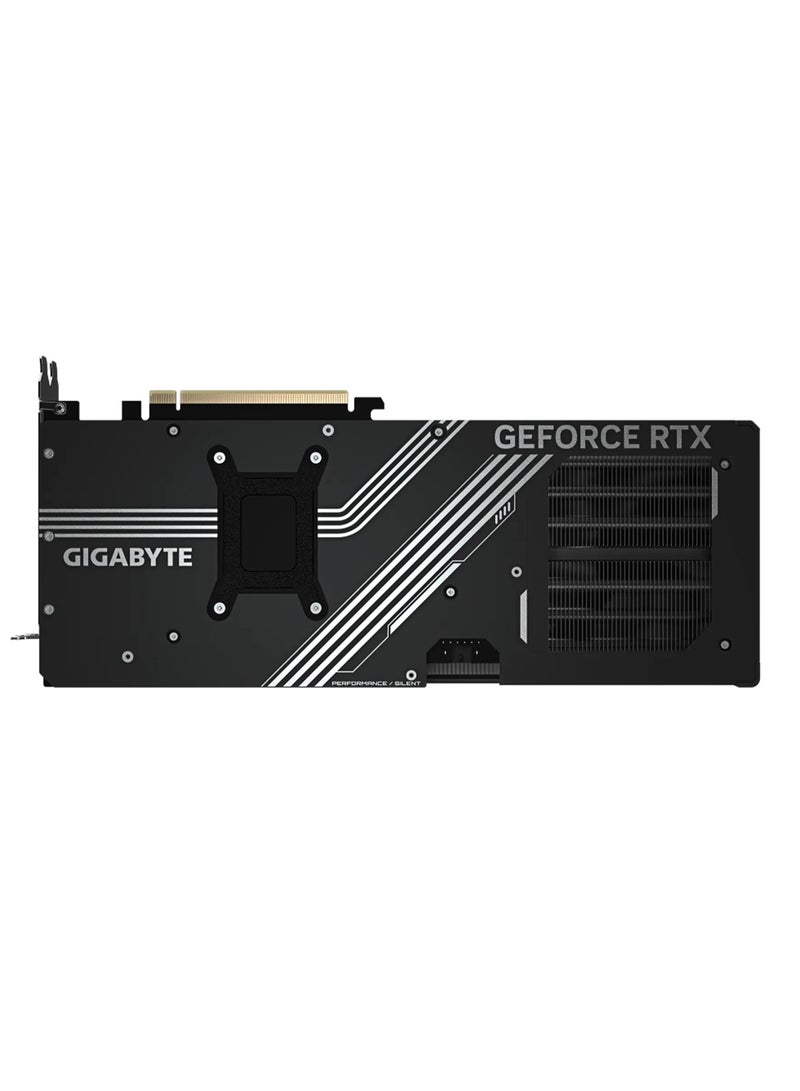 GeForce RTX™ 5070 Ti WINDFORCE OC SFF 16G Graphics Card - NVIDIA Blackwell Architecture, 16GB GDDR7, 256-bit Memory, 28 Gbps Memory Clock, PCI-E 5.0, 7680 x 4320 Digital Resolution, 4 Multi-View, ATX Form Factor, DirectX 12 API, OpenGL 4.6, 1x 16-pin Power Connector, 3x DisplayPort 2.1a, 1x HDMI 2.1b, Dual BIOS (Performance/Silent), WINDFORCE Cooling System, Hawk Fan, Server-Grade Thermal Conductive Gel, Versatile VGA Holder Included | GV-N507TWF3OC-16GD Black