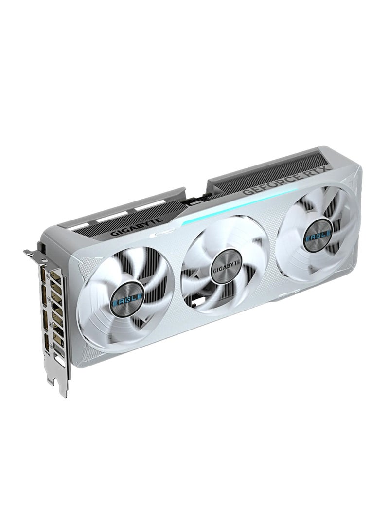 GIGABYTE - GeForce RTX 5070 EAGLE OC ICE SFF Graphics Card - 12GB GDDR7, 192-bit, 28Gbps, PCI-E 5.0, DLSS 4, WINDFORCE Cooling, RGB Lighting, 7680x4320 Resolution, 4 Multi-View, DisplayPort 2.1a x3, HDMI 2.1b x1, ATX Form Factor | GV-N5070EAGLEOC ICE-12GD White - Image 1