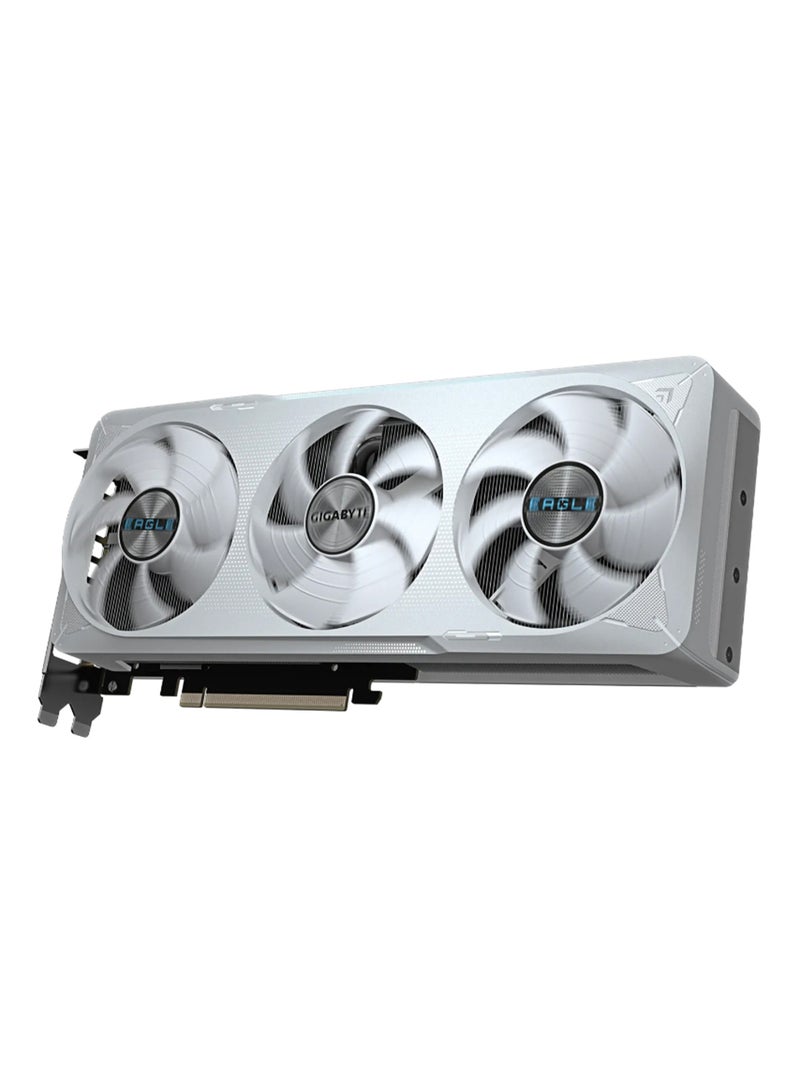 GIGABYTE - GeForce RTX 5070 EAGLE OC ICE SFF Graphics Card - 12GB GDDR7, 192-bit, 28Gbps, PCI-E 5.0, DLSS 4, WINDFORCE Cooling, RGB Lighting, 7680x4320 Resolution, 4 Multi-View, DisplayPort 2.1a x3, HDMI 2.1b x1, ATX Form Factor | GV-N5070EAGLEOC ICE-12GD White - Image 1