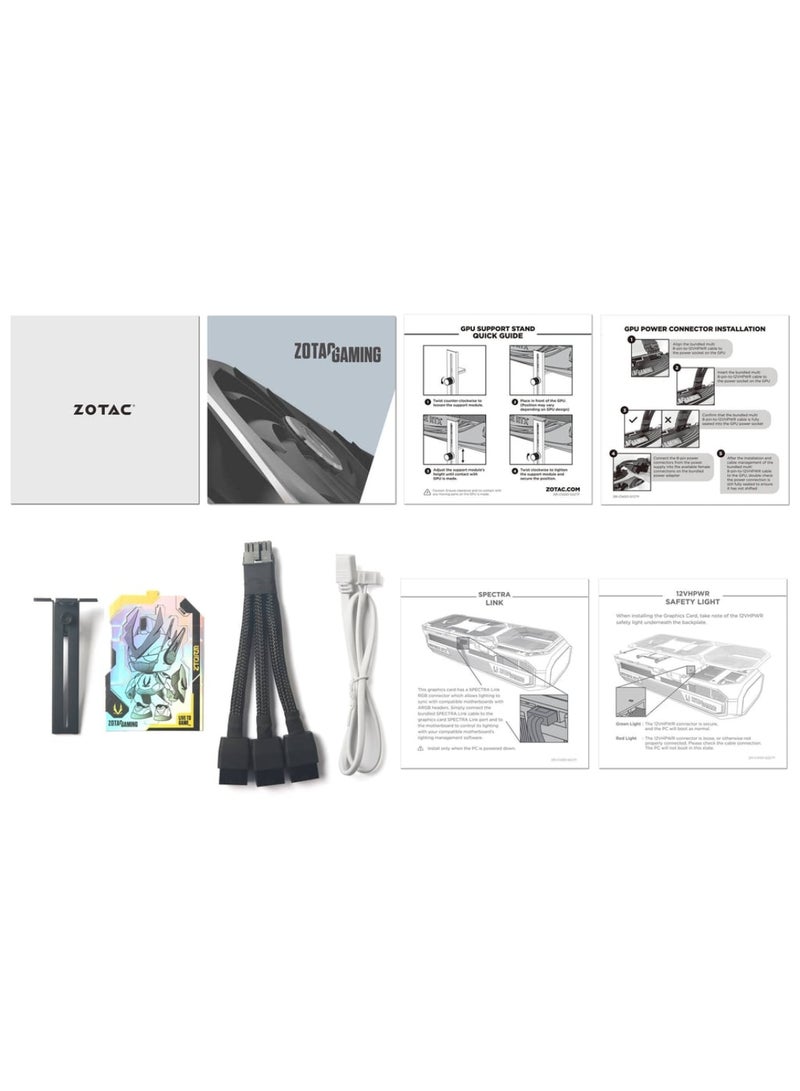 زوتاك - GAMING GeForce RTX 5080 Graphics Card, 16GB GDDR7, 10,752 CUDA Cores, 2617 MHz Engine Clock, 30 Gbps Memory, PCIe 5.0, IceStorm 3.0 Cooling, 3x DisplayPort 2.1b, 1x HDMI 2.1b, 4K/8K Support, Quad Display, DirectX 12 Ultimate, 360W Power Consumption, 850W PSU Recommended, with SPECTRA 2.0 RGB & GPU Support Stand | ZT-B50800D-10P Black - Image 1