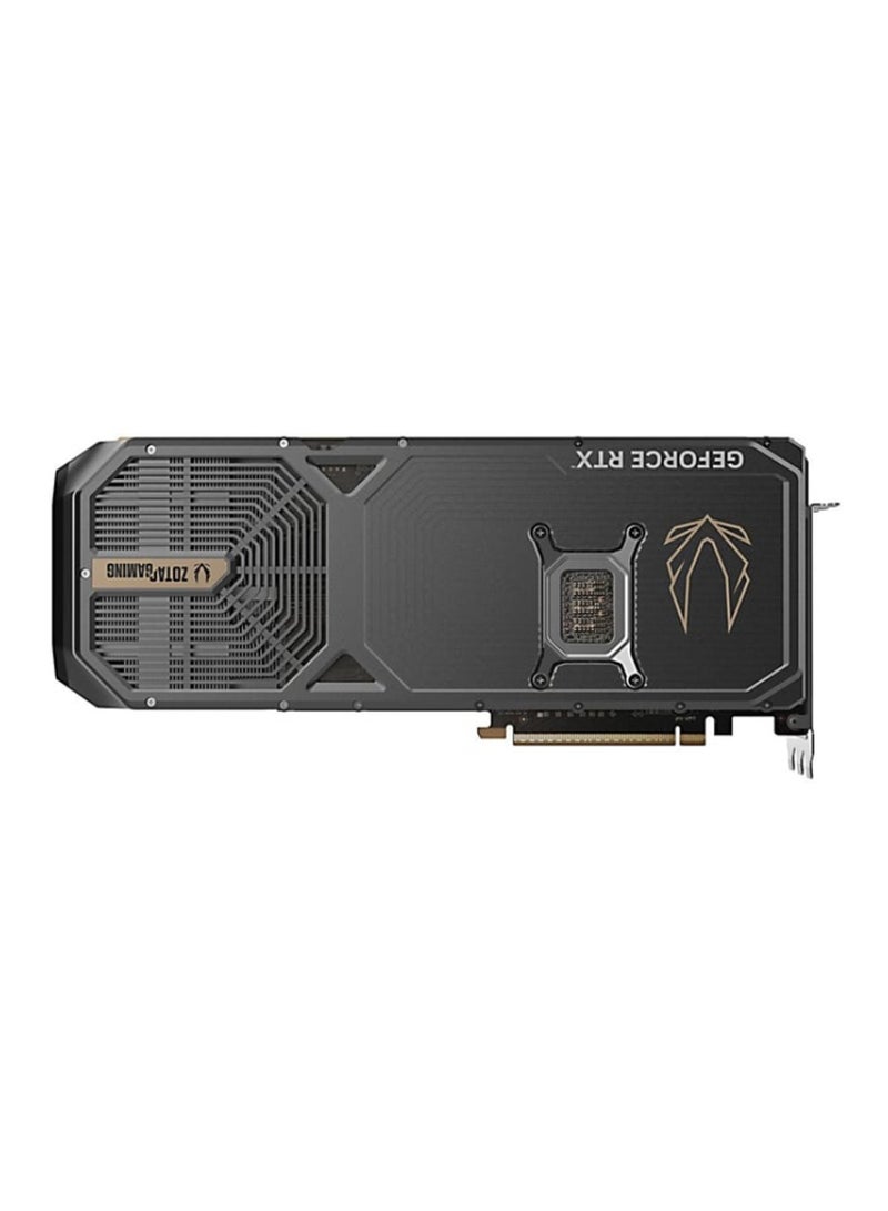 زوتاك - GAMING GeForce RTX 5080 AMP Extreme INFINITY Graphics Card, 16GB GDDR7, NVIDIA Blackwell Architecture, DLSS 4, 10,752 CUDA Cores, 2670 MHz Engine Clock, 30 Gbps Memory, PCIe 5.0, IceStorm 3.0 Cooling, Infinity Mirror Design, SPECTRA 2.0 RGB, Metal Backplate, Freeze Fan Stop, Dual BIOS | ZT-B50800B-10P Black - Image 1