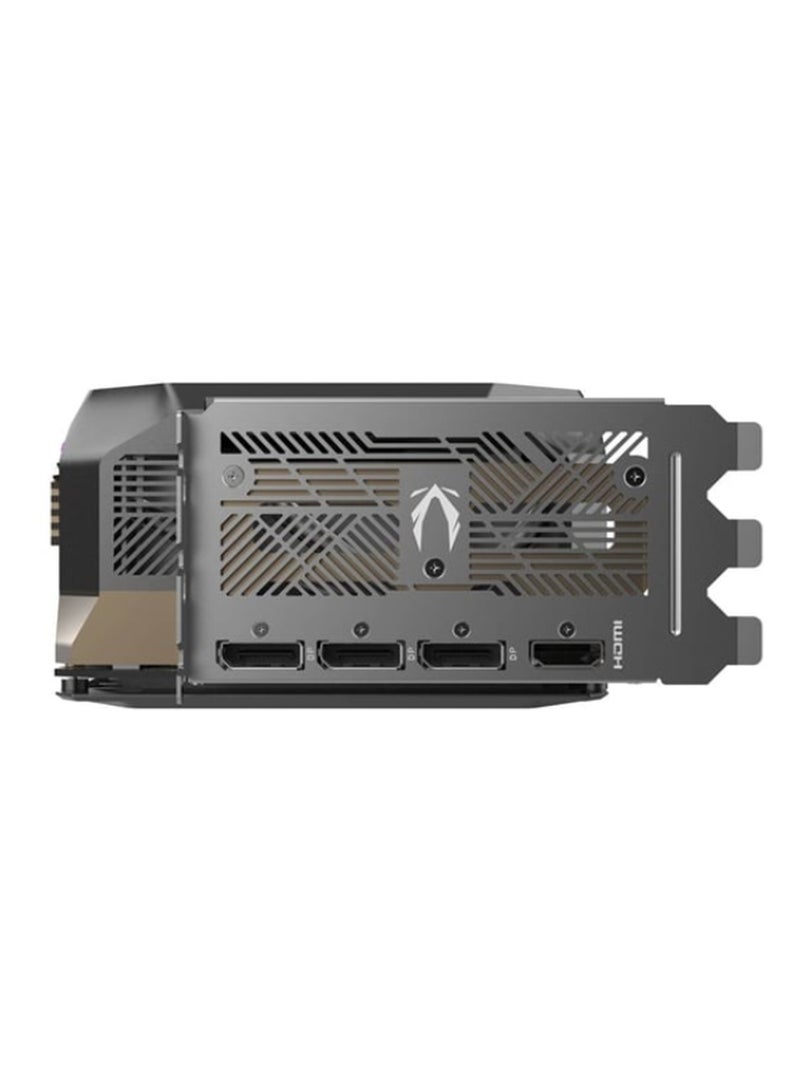 زوتاك - GAMING GeForce RTX 5080 AMP Extreme INFINITY Graphics Card, 16GB GDDR7, NVIDIA Blackwell Architecture, DLSS 4, 10,752 CUDA Cores, 2670 MHz Engine Clock, 30 Gbps Memory, PCIe 5.0, IceStorm 3.0 Cooling, Infinity Mirror Design, SPECTRA 2.0 RGB, Metal Backplate, Freeze Fan Stop, Dual BIOS | ZT-B50800B-10P Black - Image 1