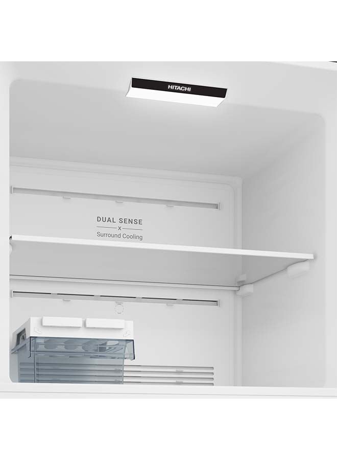 HITACHI Double door refrigerator 14.4 CU , HRTN6443SXSA Steel  - Image 5
